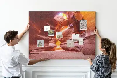 Memobord van kurk Antelope Canyon