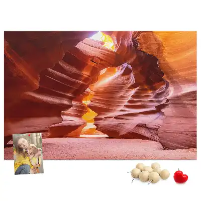 Memobord van kurk Antelope Canyon