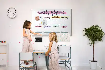 Memobord van kurk Handgeschreven planner