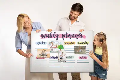 Memobord van kurk Handgeschreven planner
