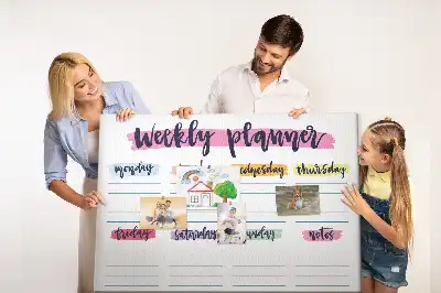 Memobord van kurk Handgeschreven planner