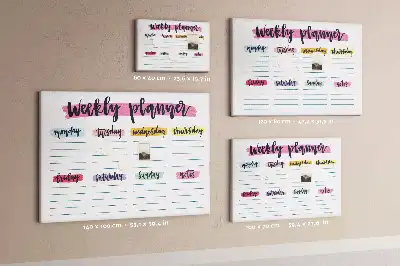 Memobord van kurk Handgeschreven planner