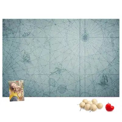 Kurk prikbord Vintage Kaart