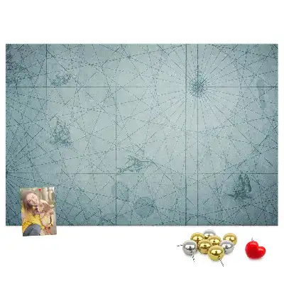 Kurk prikbord Vintage Kaart