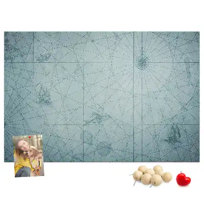 Kurk prikbord Vintage Kaart
