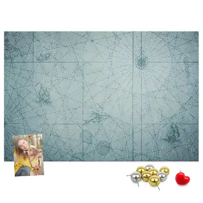 Kurk prikbord Vintage Kaart