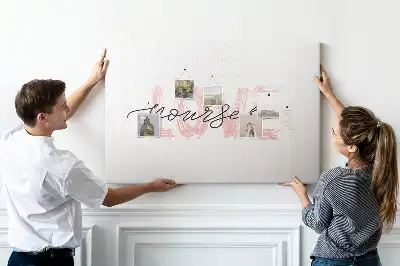 Memobord van kurk Affirmatie hou van jezelf