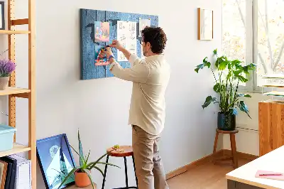 Kurk prikbord Rustieke kaart van de wereldbol