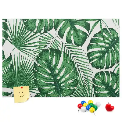 Memobord van kurk Monstera bladeren