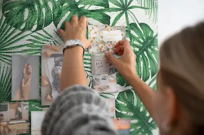 Memobord van kurk Monstera bladeren