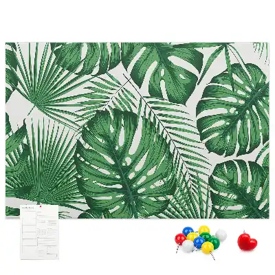 Memobord van kurk Monstera bladeren