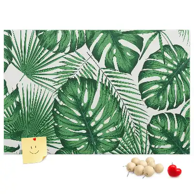 Memobord van kurk Monstera bladeren