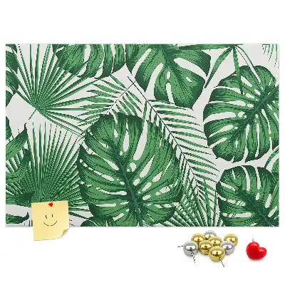 Memobord van kurk Monstera bladeren