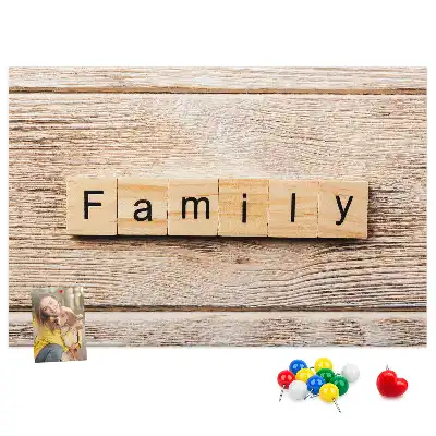 Kurk prikbord Familiaal decoratief motief