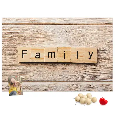 Kurk prikbord Familiaal decoratief motief