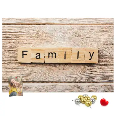 Kurk prikbord Familiaal decoratief motief
