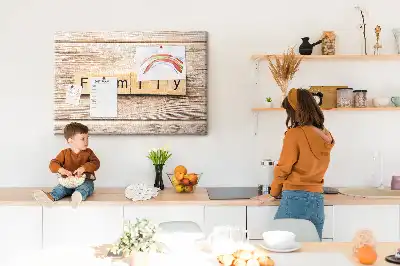 Kurk prikbord Familiaal decoratief motief