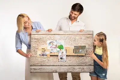 Kurk prikbord Familiaal decoratief motief