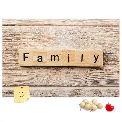 Kurk prikbord Familiaal decoratief motief