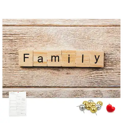 Kurk prikbord Familiaal decoratief motief