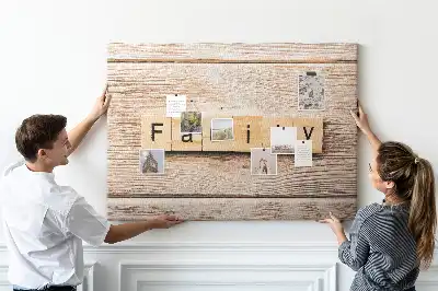 Kurk prikbord Familiaal decoratief motief