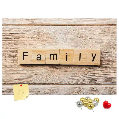 Kurk prikbord Familiaal decoratief motief