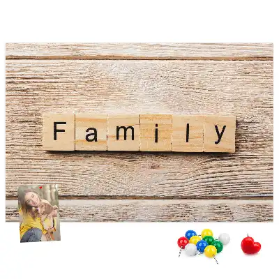 Kurk prikbord Familiaal decoratief motief