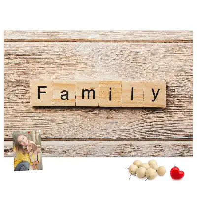 Kurk prikbord Familiaal decoratief motief