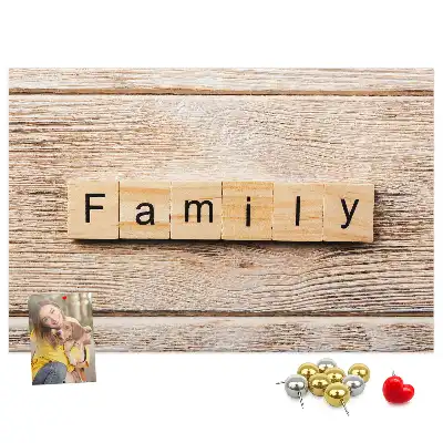 Kurk prikbord Familiaal decoratief motief