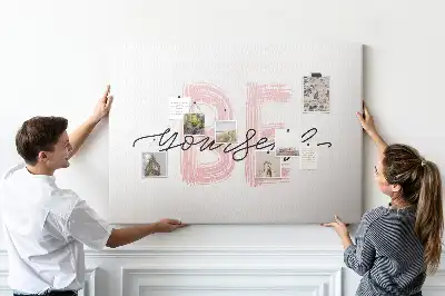 Memobord van kurk Affirmatie van authenticiteit