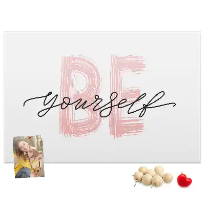 Memobord van kurk Affirmatie van authenticiteit