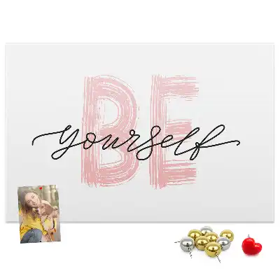 Memobord van kurk Affirmatie van authenticiteit