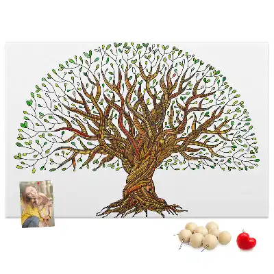 Kurk prikbord Boom wortels