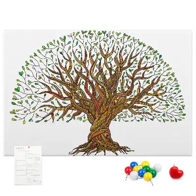 Kurk prikbord Boom wortels