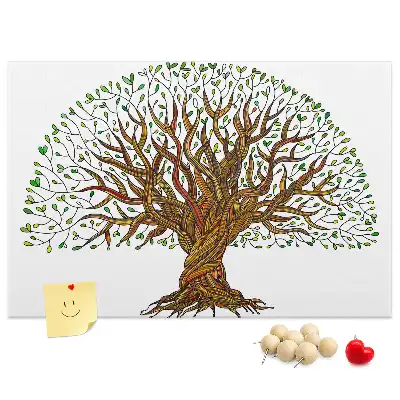 Kurk prikbord Boom wortels