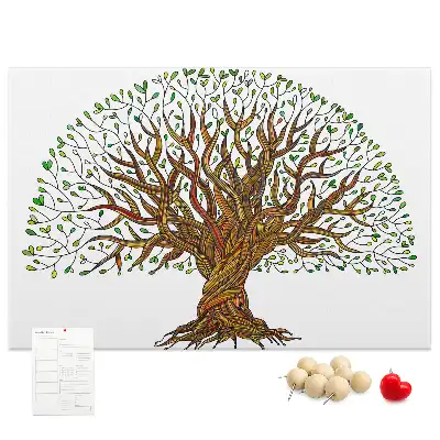 Kurk prikbord Boom wortels