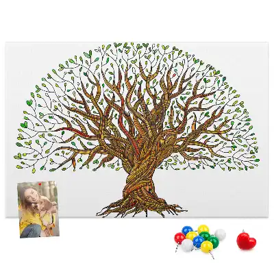 Kurk prikbord Boom wortels