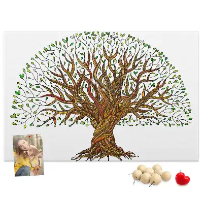 Kurk prikbord Boom wortels