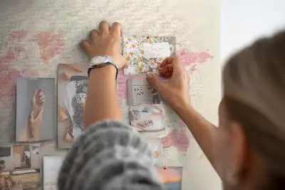 Memobord van kurk Pastel geschilderde kaart vlekken