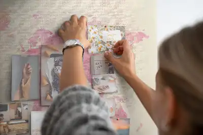 Memobord van kurk Pastel geschilderde kaart vlekken