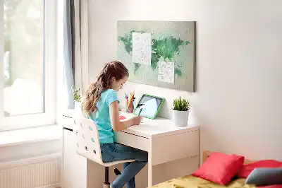 Kurk prikbord Wazige continenten watervlekken
