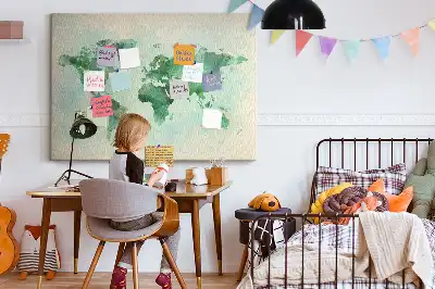 Kurk prikbord Wazige continenten watervlekken