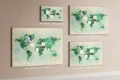 Kurk prikbord Wazige continenten watervlekken