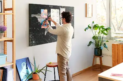 Memobord van kurk Wereldkaart dollar