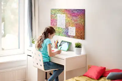 Kurk prikbord Geschilderde muur
