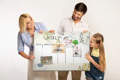 Memobord van kurk Vetplanten zevendaagse planner