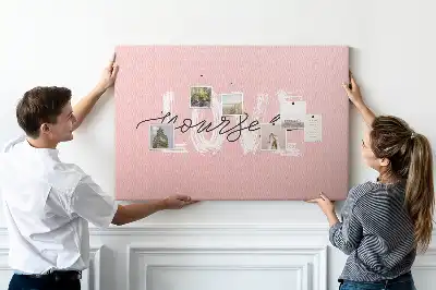 Memobord van kurk Slogan zelfliefde