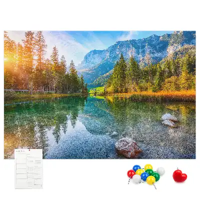 Kurk prikbord Rivier bergen landschap