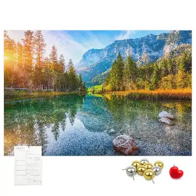 Kurk prikbord Rivier bergen landschap