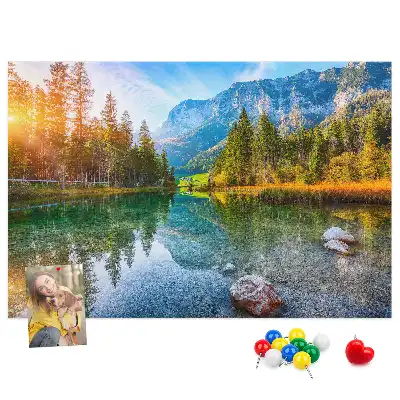 Kurk prikbord Rivier bergen landschap